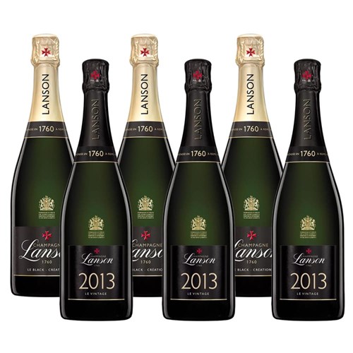 Mixed Case of Lanson Le Vintage & Lanson Le Black Creation Brut (6x75cl)